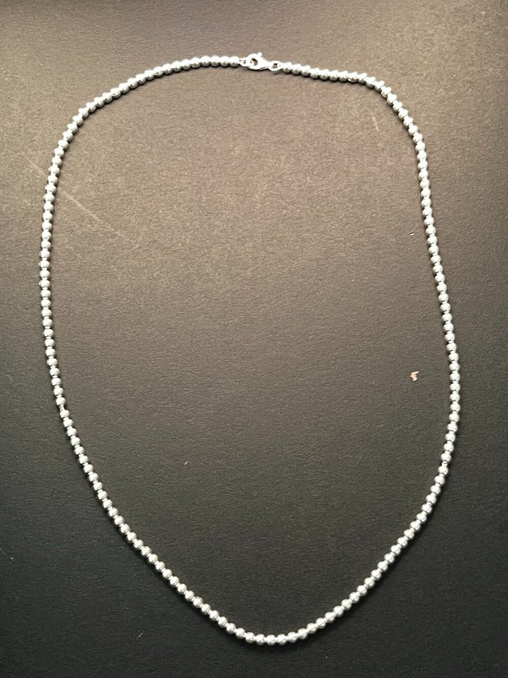 NWOT Peruvian 925 Sterling Silver Polished Ball Bead Choker Necklace